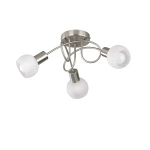 Φωτιστικό Οροφής Reality   3xE14 Νίκελ Ματ Μεταλλικό    R60173007