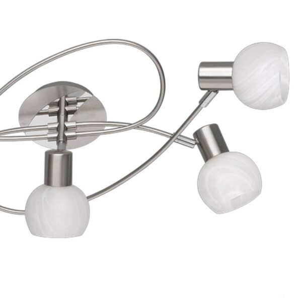 Φωτιστικό Οροφής Reality   5xE14 Νίκελ Ματ Μεταλλικό    R60175007