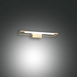 Φωτιστικό Τοίχου  Fabas Luce Rapallo LED 10W  Σατινέ Ορείχαλκος  IP44 1150lm Θερμό 3000K – 3552-21-119