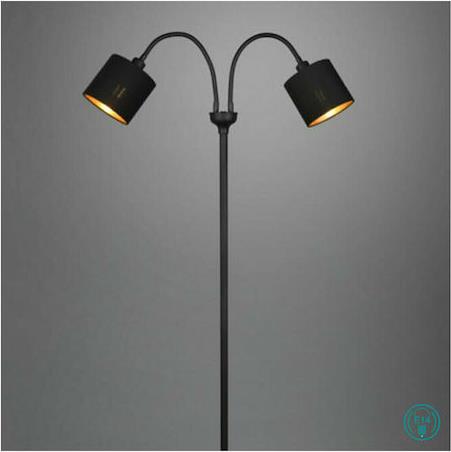 Φωτιστικό Δαπέδου Trio Lighting 2xE14 H130CM ΜΑΥΡΟ  – R46332079