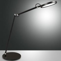 Επιτραπέζιο Φωτιστικό   Fabas Luce Regina LED 9W  Μαύρο Με Dimmer Αφής  1135lm Θερμό – Ψυχρό – 3551-30-101