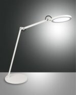 Επιτραπέζιο Φωτιστικό   Fabas Luce Regina LED 9W  Λευκό Με Dimmer Αφής  1135lm Θερμό – Ψυχρό – 3551-30-102