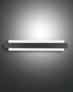 Φωτιστικό Τοίχου  Fabas Luce Regolo LED 21W  Μαύρο Dimmable  2150lm Θερμό 3000K – 3558-22-101