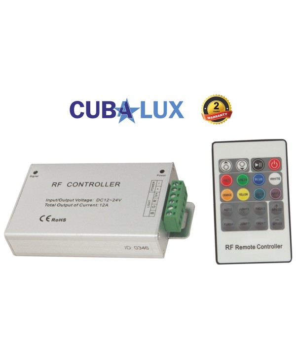 RF RGB Controller Με Χειριστήριο 3x4A 12/24Vdc  CUBALUX CL13-0363
