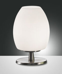 Επιτραπέζιο Φωτιστικό   Fabas Luce Rockford G9 Λευκό Με Dimmer Αφής    – 3571-30-102