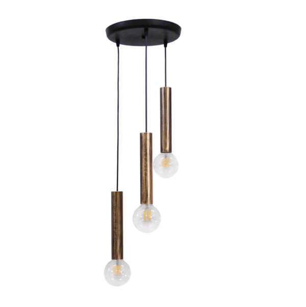 Φωτιστικό S-42 Κρεμαστό  3/L Μπρονζέ  Heronia – 34-0197