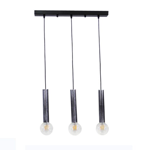 Φωτιστικό S-42Ράγα 3/L Ασημί Heronia – 34-0203