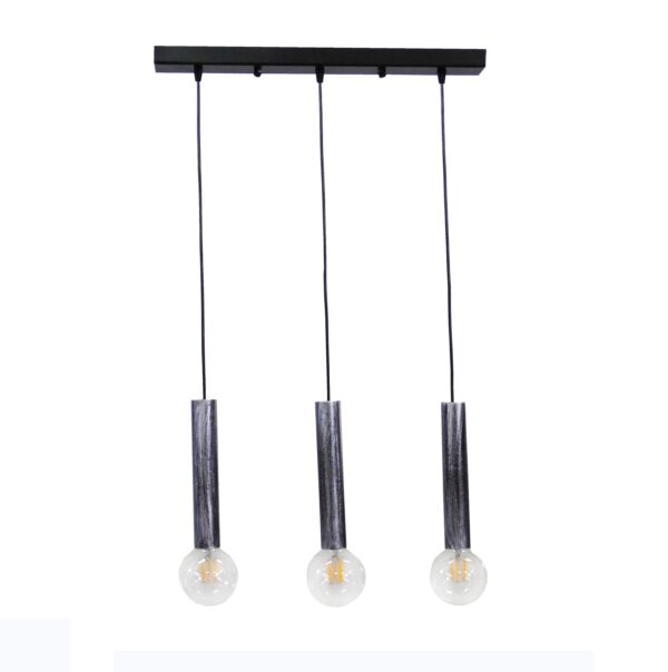 Φωτιστικό S-42Ράγα 3/L Ασημί Heronia – 34-0203