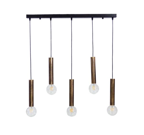 Φωτιστικό S-42Ράγα 5/L Μπρονζέ  Heronia – 34-0205