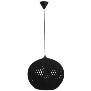 SILK-02 Φ35  Μαύρο  1/L  Κρεμαστό  E27 Heronia – 31-1141