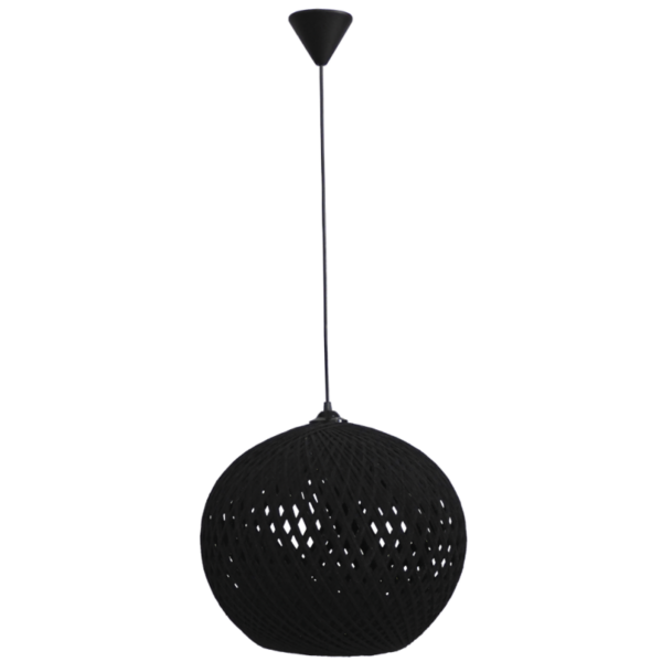 SILK-02 Φ35  Μαύρο  1/L  Κρεμαστό  E27 Heronia – 31-1141