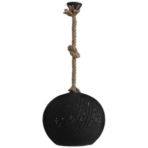 SILK-02 Φ35 Σχοινί   UT- Μαύρο  1/L E27 Heronia – 31-1152