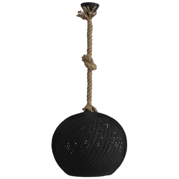 SILK-02 Φ35 Σχοινί   UT- Μαύρο  1/L E27 Heronia – 31-1152