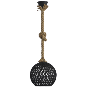 SILK-01 Φ20 Σχοινί  UT- Μαύρο  1/L E27 Heronia – 31-1149