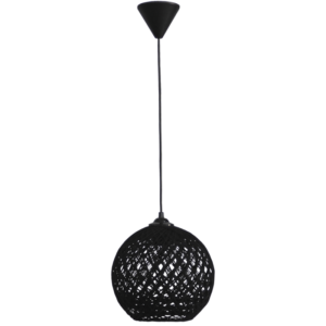 SILK-01 Φ20  Μαύρο  1/L  Κρεμαστό  E27 Heronia – 31-1138