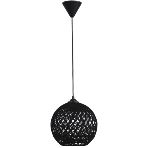 SILK-01 Φ20  Μαύρο  1/L  Κρεμαστό  E27 Heronia – 31-1138