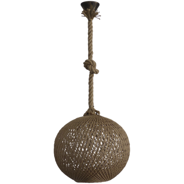 SILK-02 Σχοινί NATURAL-UT-Μπρονζέ   1/L Φ35 E27 Heronia – 31-1150