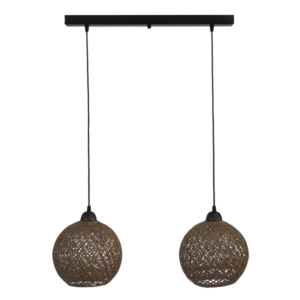 SILK/2L Ράγα CE  Μαύρο -Φυσικό Κρεμαστό Heronia – 31-1211