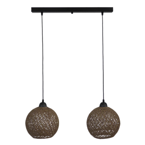 SILK/2L Ράγα CE  Μαύρο -Φυσικό Κρεμαστό Heronia – 31-1211