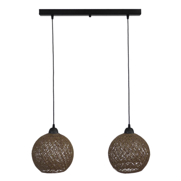 SILK/2L Ράγα CE  Μαύρο -Φυσικό Κρεμαστό Heronia – 31-1211