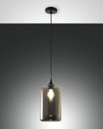 Κρεμαστό Φωτιστικό   Fabas Luce Silo E27 Φιμέ     – 3491-40-126