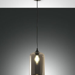Κρεμαστό Φωτιστικό   Fabas Luce Silo E27 Φιμέ     – 3491-40-126