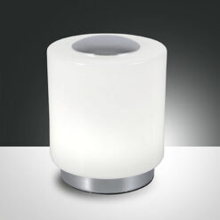 Επιτραπέζιο Φωτιστικό   Fabas Luce Simi LED 8W  Χρώμιο Με Dimmer Αφής  750lm Θερμό 3000K – 3257-30-138