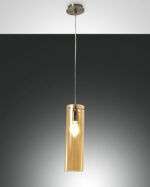 Κρεμαστό Φωτιστικό   Fabas Luce Sintesi E27 Μελί     – 3480-40-125