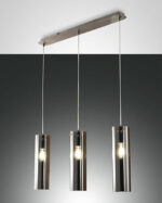 Κρεμαστό Φωτιστικό   Fabas Luce Sintesi 3X E27 Φιμέ     – 3480-47-126