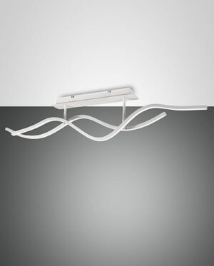 Φωτιστικό Οροφής  Fabas Luce Sinuo LED 36W  Λευκό Steps dimmable  3880lm Θερμό 3000K – 3666-65-102