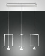 Κρεμαστό Φωτιστικό   Fabas Luce Sirio LED 24W  Λευκό Dimmable  2260lm Θερμό 3000K – 3390-49-102
