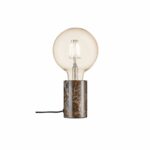 Nordlux Siv Marble Φωτιστικό Γραφείου Brown E27  Μάρμαρο –  45875018