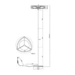 Φωτιστικό Δαπέδου Trio Lighting LED 31W  Ορείχαλκος Ματ Μεταλλικό Dimmable 3700lm 3000K  421210108