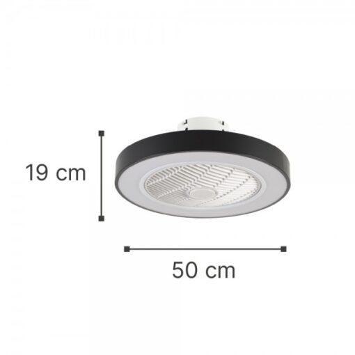 InLight Chilko 36W 3CCT LED Fan Light in Black Color (101000320)