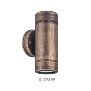 Επιτοίχιο Φωτιστικό Απλίκα 2ΧGU10 Up-Down IP44 Πλαστικό Σκουριά ACA DECOR – SL7031R