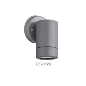 Επιτοίχιο Φωτιστικό Απλίκα 1ΧGU10 IP44 Πλαστικό Γκρι ACA – SL7032G
