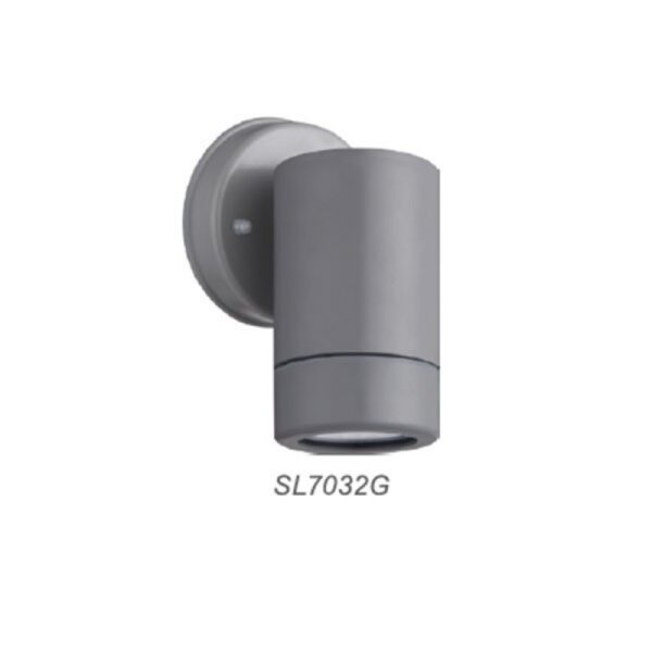 Επιτοίχιο Φωτιστικό Απλίκα 1ΧGU10 IP44 Πλαστικό Γκρι ACA – SL7032G