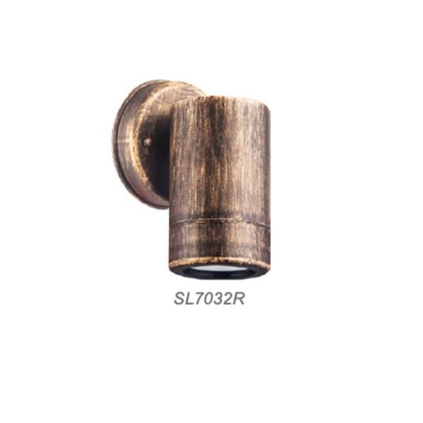 Επιτοίχιο Φωτιστικό Απλίκα 1ΧGU10 IP44 Πλαστικό Σκουριά ACA – SL7032R