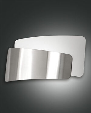 Φωτιστικό Τοίχου  Fabas Luce Slane E27 Νίκελ Σατινέ     – 3177-21-178