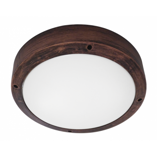 Φωτιστικό πλαφόν οροφής/τοίχου  Πλαστικό-40Α Χαλκός Heronia – 13-0090