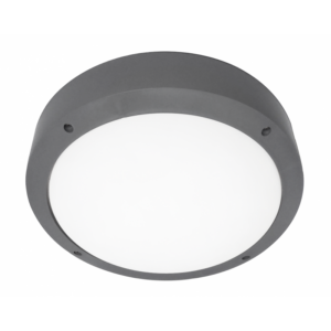 Φωτιστικό πλαφόν οροφής/τοίχου  Πλαστικό-40Α Γκρι Heronia – 13-0088