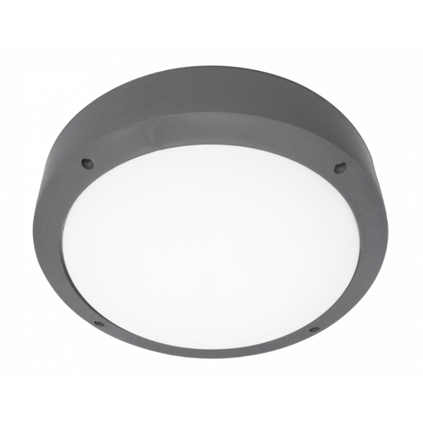 Φωτιστικό πλαφόν οροφής/τοίχου  Πλαστικό-40Α Γκρι Heronia – 13-0088
