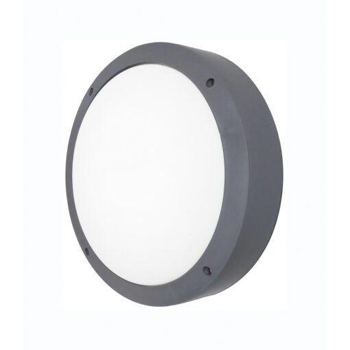 Φωτιστικό πλαφόν οροφής/τοίχου  Πλαστικό-40Α Γκρι Heronia – 13-0088