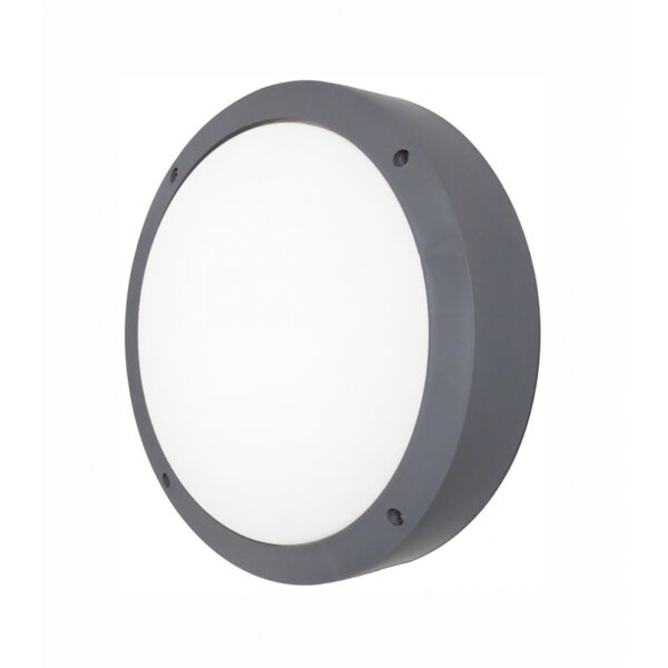 Φωτιστικό πλαφόν οροφής/τοίχου  Πλαστικό-40Α Γκρι Heronia – 13-0088