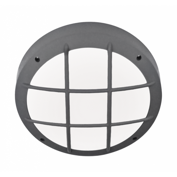 Φωτιστικό πλαφόν οροφής/τοίχου  Πλαστικό-40B Γκρι Heronia – 13-0100