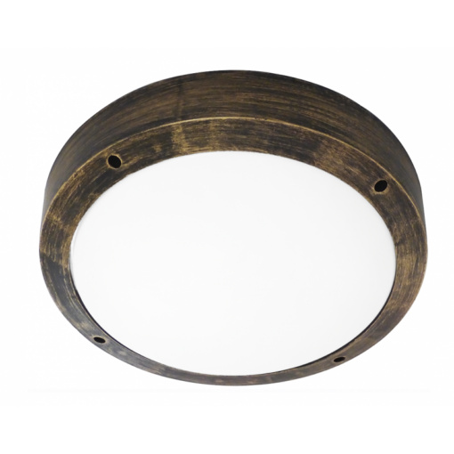 Φωτιστικό πλαφόν οροφής/τοίχου  Πλαστικό-40Α Μπρονζέ  Heronia – 13-0089