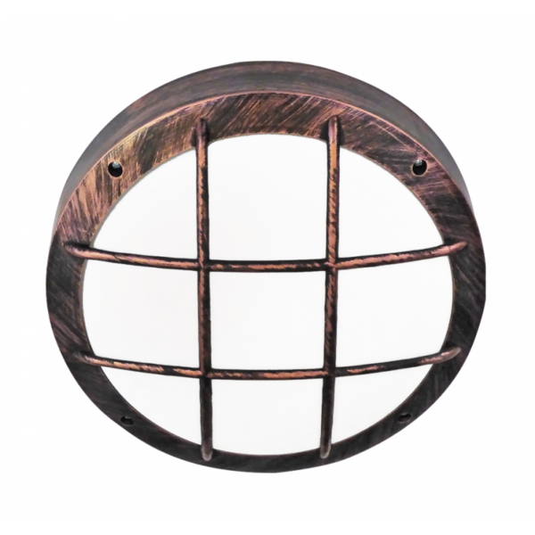 Φωτιστικό πλαφόν οροφής/τοίχου  Πλαστικό-40B Χαλκός Heronia – 13-0102