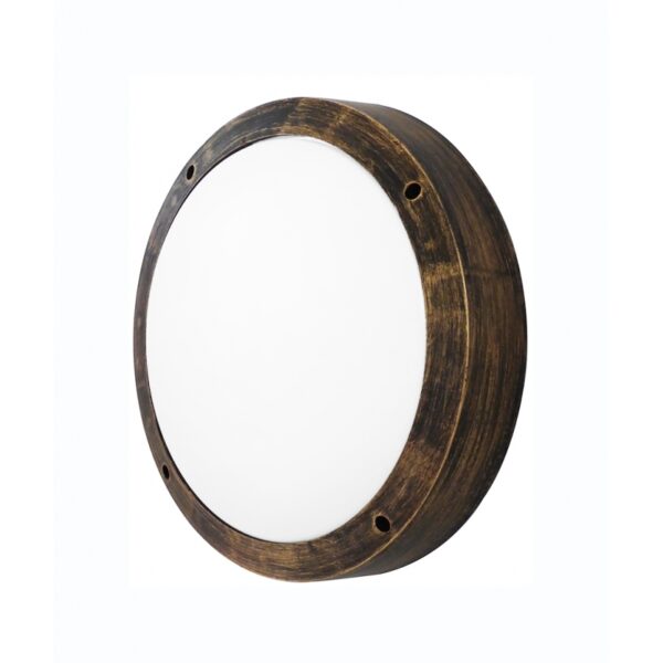 Φωτιστικό πλαφόν οροφής/τοίχου  Πλαστικό-40Α Μπρονζέ  Heronia – 13-0089