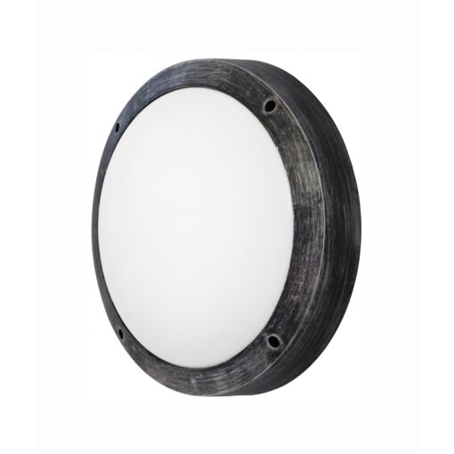 Φωτιστικό πλαφόν οροφής/τοίχου  Πλαστικό-40Α Ασημί Heronia – 13-0091