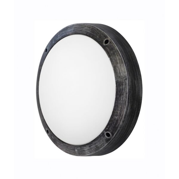 Φωτιστικό πλαφόν οροφής/τοίχου  Πλαστικό-40Α Ασημί Heronia – 13-0091